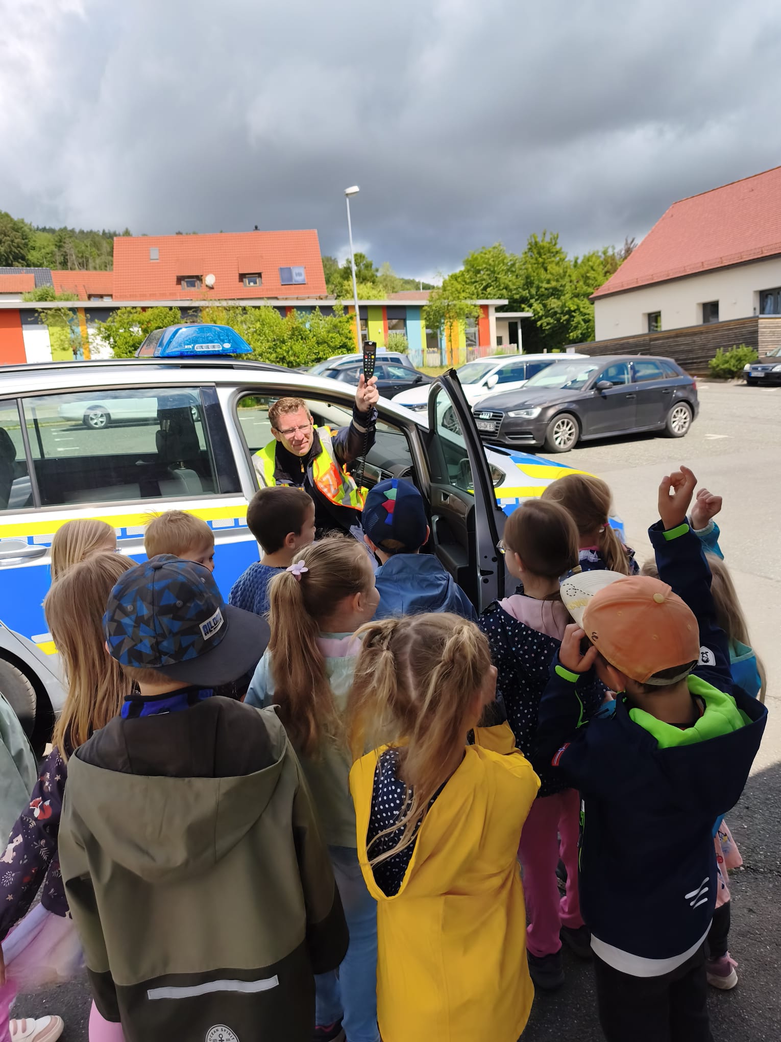 Schulwegübung mit der Polizei