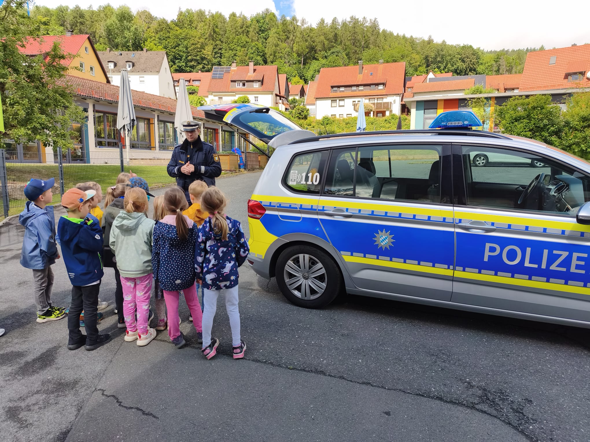 Schulwegübung mit der Polizei